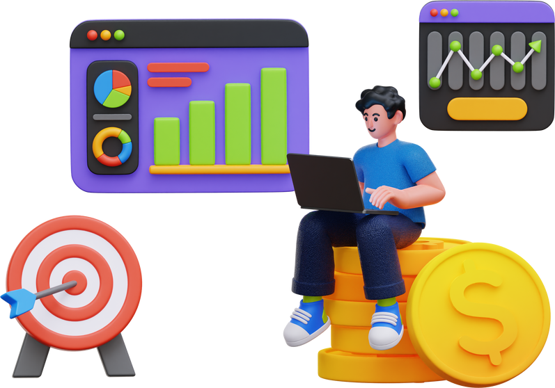 Business Strategy 3D Illustration